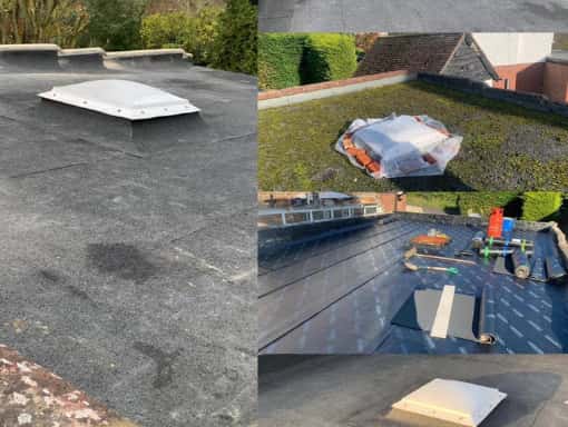 This is a photo of a flat roof installation in Tunbridge Wells. Installed by